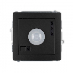 Karlik DECO elektroniczny czujnik ruchu czarny mat PODTYNKOWY bez ramki IP 20, 230V~ 50Hz 3200W 12DCR-1