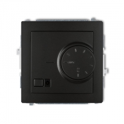 Karlik DECO elektroniczny regulator temperatury z czujnikiem podpodłogowym czarny mat PODTYNKOWY bez ramki IP 20, 230V~ 50Hz 3200W 12DRT-1