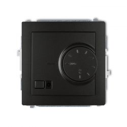 Karlik DECO elektroniczny regulator temperatury z czujnikiem powietrznym czarny mat PODTYNKOWY bez ramki IP 20, 230V~ 50Hz 3200W 12DRT-2