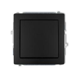 Karlik DECO łącznik jednobiegunowy czarny mat PODTYNKOWY bez ramki IP20 10AX 250V 12DWP-1