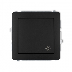 Karlik DECO przycisk zwierny światło czarny mat PODTYNKOWY bez ramki IP20 10AX 250V 12DWP-5