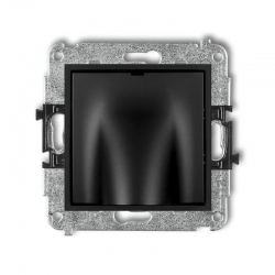 Karlik MINI Wypust kablowy czarny mat 12MWPK