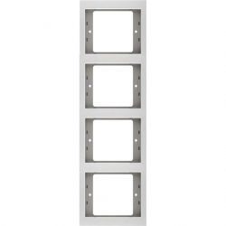 HAGER POLO Berker K.5 Ramka poczwórna pionowa aluminium