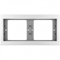 HAGER POLO Berker K.5 Ramka podwójna pozioma aluminium