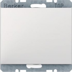 HAGER POLO Berker K.1 Łącznik schodowy biały połysk 533036+14057009