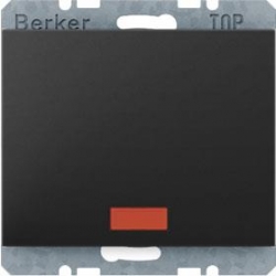 HAGER POLO Berker K.1 Łącznik schodowy podśw. antracyt 533036+14157006+160510