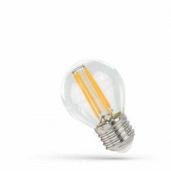 Żarówka led filament E27 led 6W g45 mała kulka ciepła biała 2700K RETRO 5902650569201