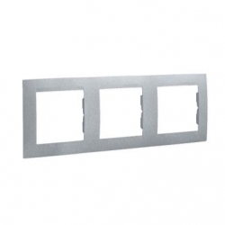 KONTAKT-SIMON Simon15 Ramka potrójna uniwersalna aluminium 1501630-026K