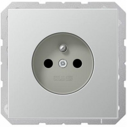 JUNG LS990 gniazdo pojedyncze z/u aluminium