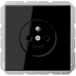 JUNG LS990 gniazdo pojedyncze z/u czarny