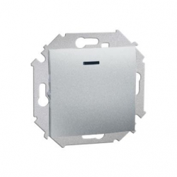 KONTAKT-SIMON Simon15 Łącznik podśw. jednobiegunowy aluminium 1591104-026K