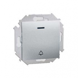 KONTAKT-SIMON Simon15 Przycisk dzwonek podświetlany aluminium 1591162-026K