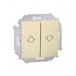 KONTAKT-SIMON Simon15 Przycisk żaluzjowy z blokadą elektryczną beżowy 1591335-031