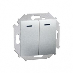 KONTAKT-SIMON Simon15 Łącznik podśw. świecznikowy aluminium 1591392-026K
