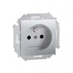 KONTAKT-SIMON Simon15 Gniazdo poj. z/u 16A IP20 aluminium 1591408-026