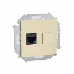 KONTAKT-SIMON Simon15 Gniazdo RJ45 komp. poj, kat.5e beżowe 1591551-031