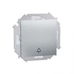 KONTAKT-SIMON Simon15 Przycisk dzwonek aluminium metalizowane 1591659-026K