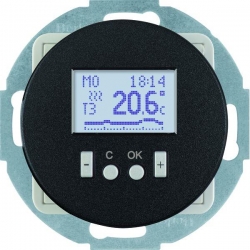 HAGER POLO Berker 1930 Regulator temp. sterownik czasowy czarny 20452035