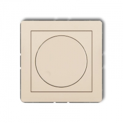 Karlik DECO elektroniczny regulator oświetlenia przyciskowo-obrotowego do lamp LED beżowy PODTYNKOWY bez ramki IP 20, 230V~ 50H 0-100W 1DRO-2