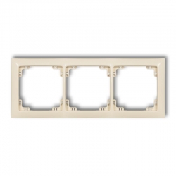 Karlik DECO Ramka uniwersalna potrójna z tworzywa DECO Soft beżowy PODTYNKOWY  IP 20 1DRSO-3