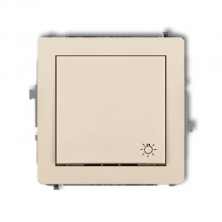 Karlik DECO przycisk zwierny światło beżowy PODTYNKOWY bez ramki IP20 10AX 250V 1DWP-5