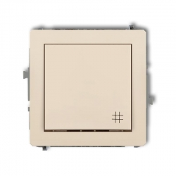 Karlik DECO łącznik krzyżowy beżowy PODTYNKOWY bez ramki IP20 10AX 250V 1DWP-6