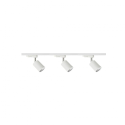 Zestaw 3x lampa SIENA Track biała z żarówką led gu10 PHILIPS 5W ciepła biała + szynoprzewód 1m kolor biały