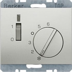 HAGER Berker K.5 Regulator temperatury pomieszczenia stal nierdzewna 20307104