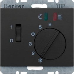 HAGER POLO Berker K.1 Regulator temp. podłogi antracyt 20347106