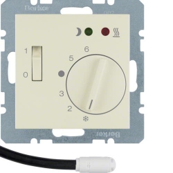 HAGER POLO Berker B.kwadrat Regulator temperatury podłogi kremowy 20348982