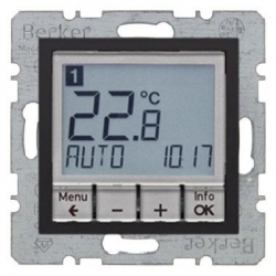 HAGER POLO Berker B.kwadrat Regulator temperatury z wyświetlaczem antracyt 20441606