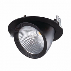 Kanlux oprawa HIMA LED 23W-NW-B neutralna biała, 4000K, 2510lm, czarna, regulowana, kąt świecenia 45st.