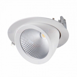 Kanlux oprawa HIMA LED 33W-NW-W neutralna biała, 4000K, 3670lm, biała, regulowana, kąt świecenia 45st.