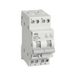 Kanlux IDEAL Przełącznik instalacyjny Sieć - agregat KCS-40A/2P na szynę TH35 230/400 AC  IP20 23256