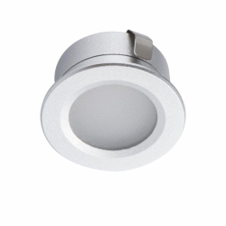 Kanlux oprawa IMBER srebrna 3000K LED 1W 12VDC 40lm aluminium oprawa akcentowa wodoszczelna IP65 dydykowana do kabin prysznicowych podbitek dachowych