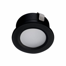 Kanlux oprawa IMBER czarna 4000K LED 1W 12VDC 40lm aluminium oprawa akcentowa wodoszczelna IP65 dydykowana do kabin prysznicowych podbitek dachowych
