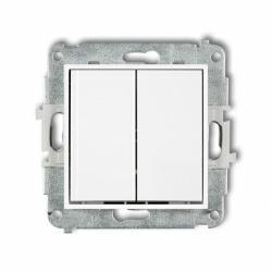 Karlik MINI Łącznik podwójny krzyżowy biały połysk MWP-66.1