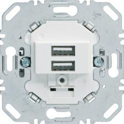 HAGER POLO Berker OnePlatform Gniazdo USB do ładowania biały mat  3.0 A 230V 260209
