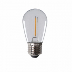 Kanlux żarówka led LED ST45 0,5W E27-WW ciepła biała, 2700K, 50lm, filament, dydykowana do girland, odporna na stłuczenia