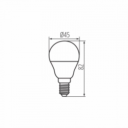 Kanlux żarówka led BILO 6,5W E14 NW 4000K neutralna biała kulka 26766