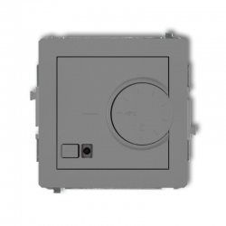 Karlik DECO elektroniczny regulator temperatury z czujnikiem powietrznym szary mat PODTYNKOWY bez ramki IP 20, 230V~ 50Hz 3200W 27DRT-2