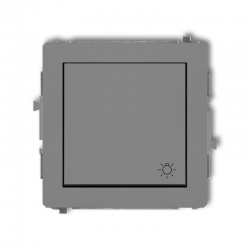 Karlik DECO przycisk zwierny światło szary mat PODTYNKOWY bez ramki IP20 10AX 250V 27DWP-5