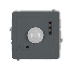 Karlik DECO elektroniczny czujnik ruchu grafitowy mat PODTYNKOWY bez ramki IP 20, 230V~ 50Hz 3200W 28DCR-1