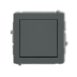 Karlik DECO łącznik jednobiegunowy grafitowy mat PODTYNKOWY bez ramki IP20 10AX 250V 28DWP-1