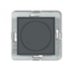 Karlik MINI Ściemniacz przyciskowo obrotowy LED 10-250W grafitowy mat 28MRO-2