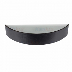 Kanlux kinkiet JASMIN B-W czarny, drewniana obudowa, mleczne szkło, wym. 407x116mm