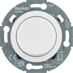 HAGER POLO 1930 Berker ściemniacz obr. komfort z płytką czołową, biały, obciążenie R/L/C 20-420 W, LED 3-100 W