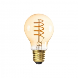 Kanlux żarówka led XLED E27 A60 5W SW bardzo ciepła biała 230lm1800K krztałt tradycejnej żarówki spiralny filament  bursztynowe szkło