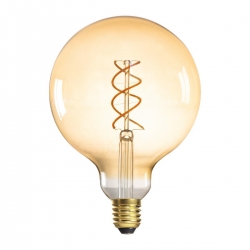 Kanlux żarówka led XLED E27 G125 5W-SW bardzo ciepła biała 290lm 1800K dekoracyjna duża bańka spiralny filament bursztynowe szkło