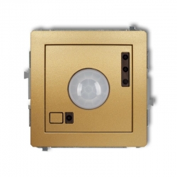 Karlik DECO elektroniczny czujnik ruchu złoty PODTYNKOWY bez ramki IP 20, 230V~ 50Hz 3200W 29DCR-1